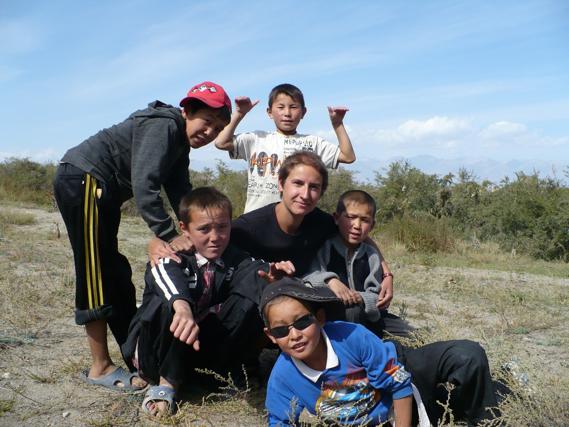 Děti z dětského domova, Ak Suu, Kyrgyzstán