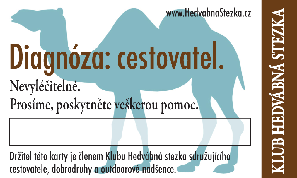 Členská karta Klubu Hedvábná stezka Členská karta Klubu Hedvábná stezka