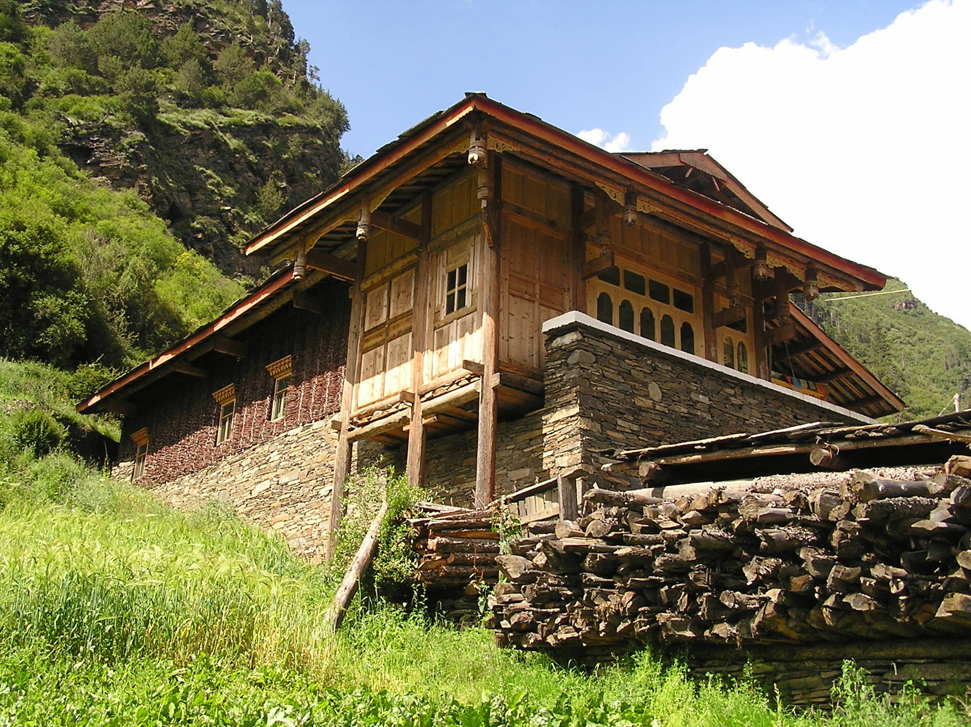 domek, Songpan, Čína
