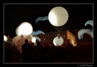 Slavnostní zahájení na náměstí Bellecour, Lyon, Francie
