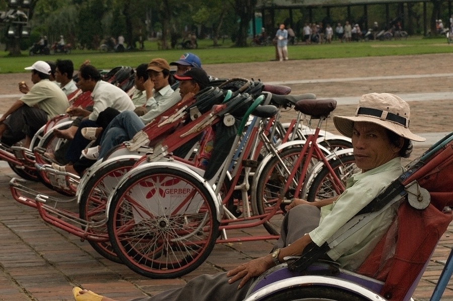 Rikša na odpočinku, Vietnam