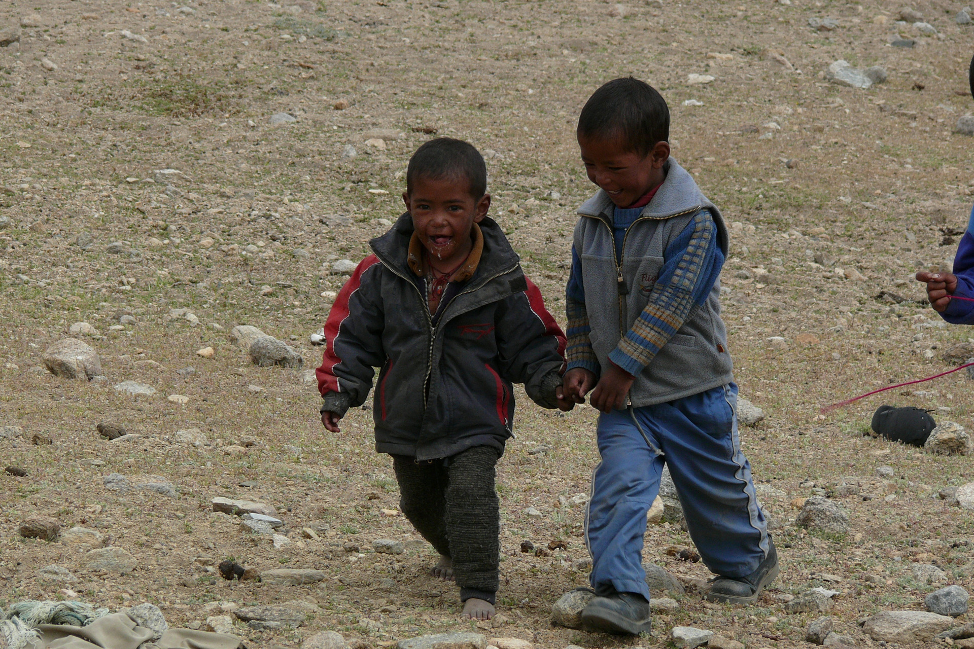 Děti nomádů od Tso Moriri