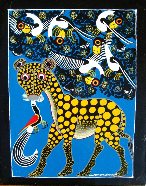 Tingatinga - leopard Chiwaya