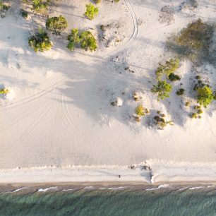 Pláž u jezera Bajkal