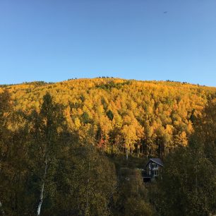 Podzimní atmosféra na trase směr Bolsie Kjoty