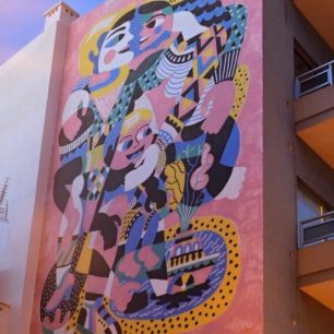 Street art je v obou městech podporován přímo vedením, Street art Puerto de la Cruz, Tenerife