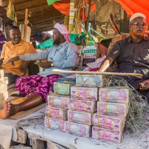 Typická směnárna v centru Hargeisy.