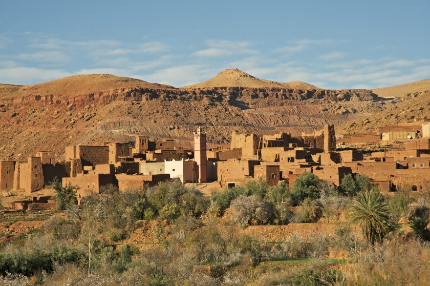 Typická vesnice za Atlasem