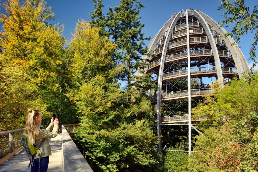 Stezka v korunách stromů, Bavorský les, Foto Deutsche Zentrale für Tourismus