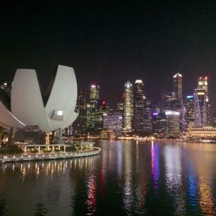 Singapur v noci, Foto: Šárka Morávková