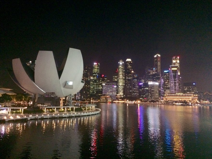 Singapur v noci, Foto: Šárka Morávková