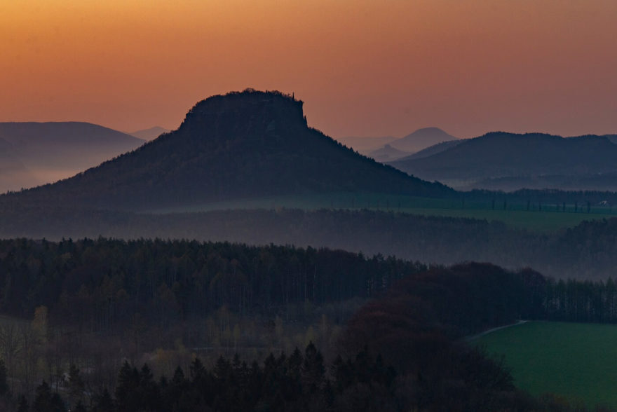 Königstein, pohled na Lilienstein, Národní park Saské Švýcarsko, Sasko, Foto: Deutsche Zentrale für Tourismus