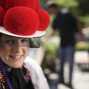 Tradiční klobouk, venkovní muzeum Vogtsbauernhof, Schwarzwald, Bádensko-Württembersko, Foto TMBW