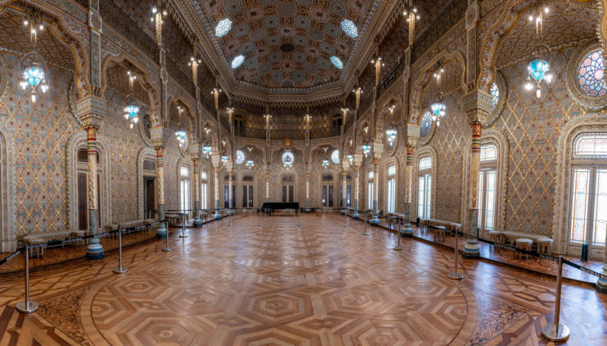 Maursky zdobený sál v Burzovním paláci v historickém centru Porta, Portugalsko, Autor: Michal Kroužel