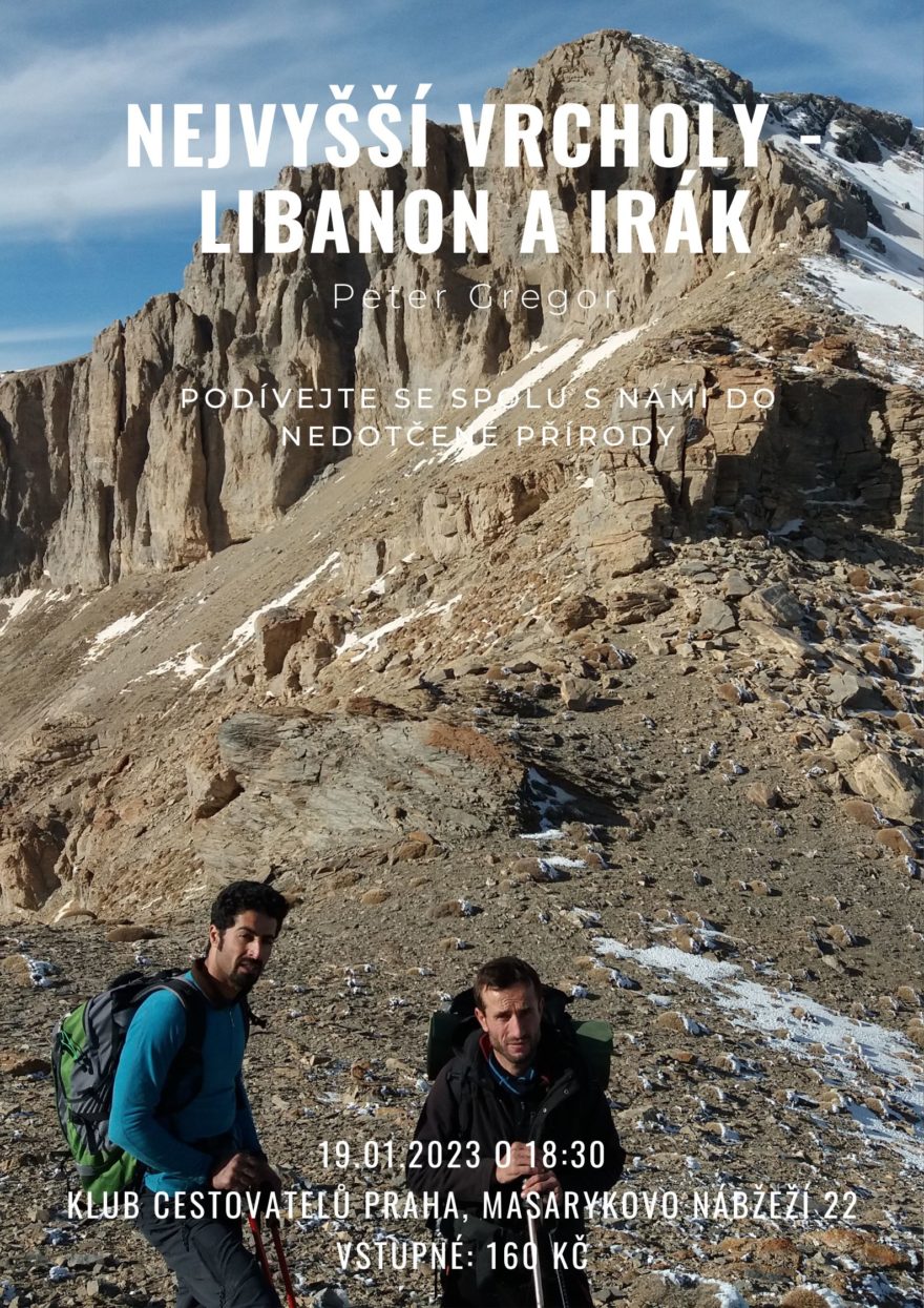Přednáška: Prvý český výstup na najvyšší iracký vrchol Cheekha Dar (3611 m), Peťo Gregor