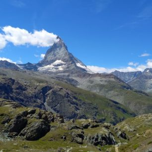 Krásné výhledy na Matterhorn jsou i ze stezky Marka Twaina, Zermatt, Švýcarsko, autor: Lucie Šajnarová