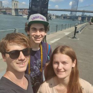 Společné selfie s kamarádem a průvodcem Samem z Brooklynu, New York, USA, autor: Jakub Kapoun
