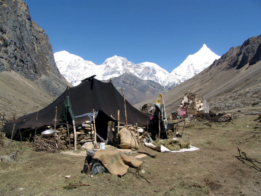 Stany polokočovných pastevců jaků v oblasti Laya, Bhútán, autor: Kateřina Jablonská Lhotová