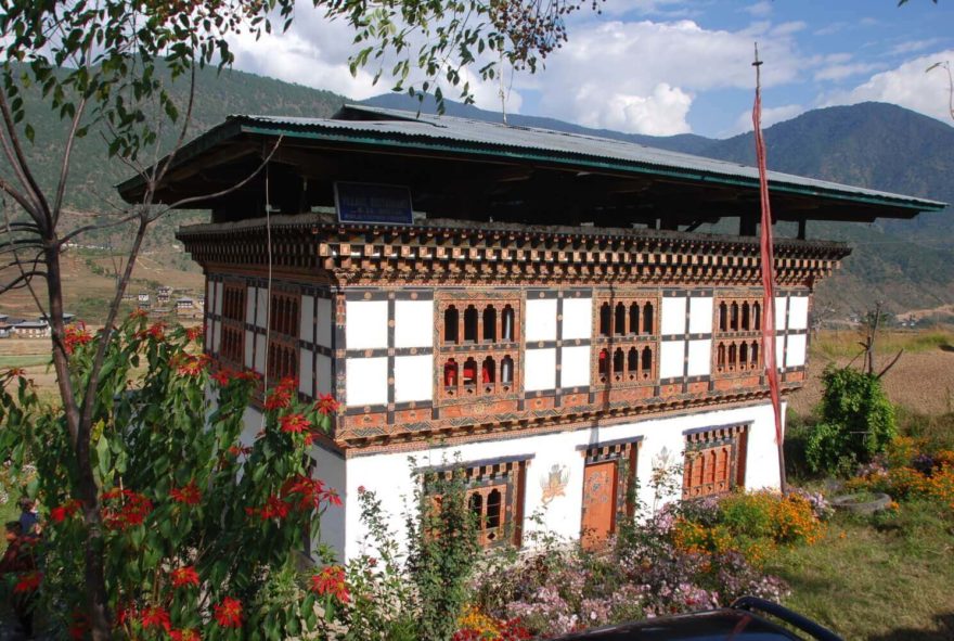 Tradiční bhútánský dům, Bhútán, autor: Kateřina Jablonská Lhotová