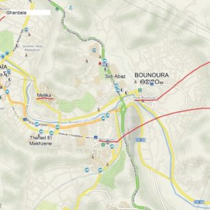 Údolí M'Zab, Alžírsko, mapa