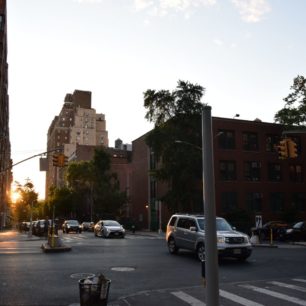 Work and Travel, USA, západ slunce, Broadway, New York, autor: Jakub Kapoun
