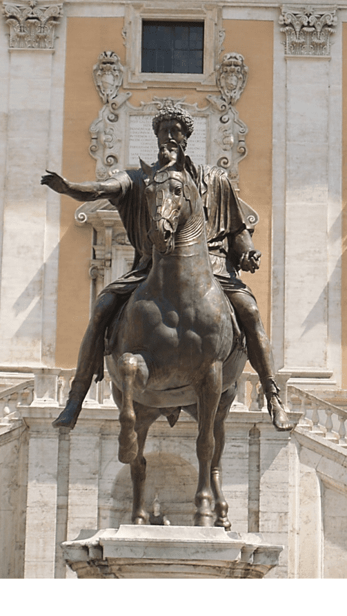 Jezdecká socha Marka Aurelia na kapitolu