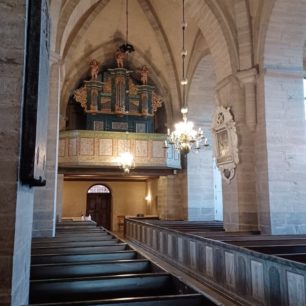 Kostelní varhany, Klášter Vreta, Švédsko, autor: Michaela Dlouhá
