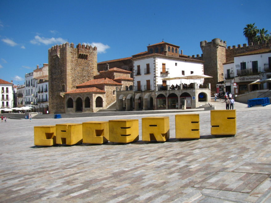 Hlavní naměstí v Cáceresu
