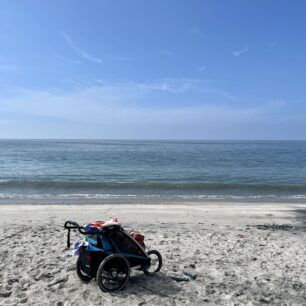 Pláž konečně bez deště