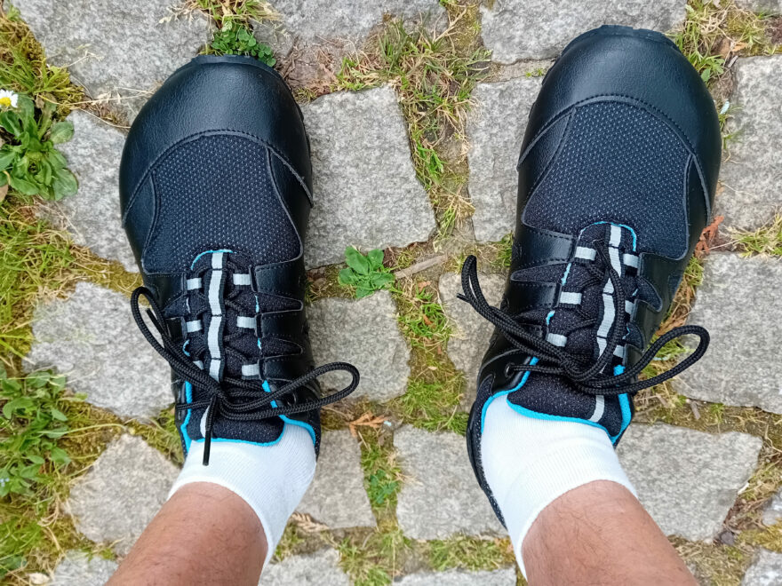 Pánské barefoot trekové boty Chitra Trek&Trail modro-černé