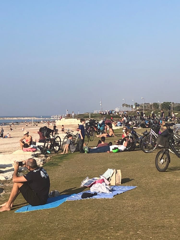 Šabat na telavivské pláži