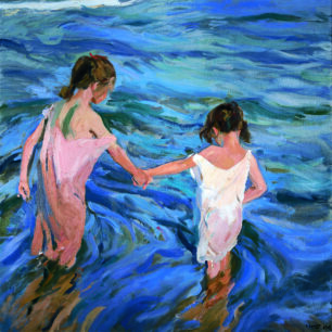 Children in the sea, Joaquín Sorolla
