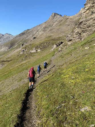 Úbočím Westerfrölkekogelu (2727 m)