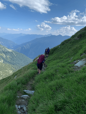 "Exponovaným" úbočím Rameter Spitz (2696 m)