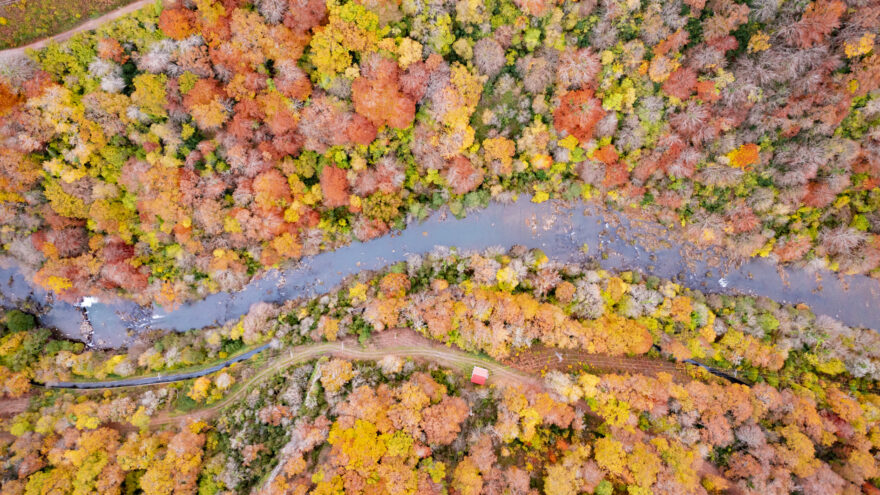 Údolí Aezkoa z ptačí perspektivy