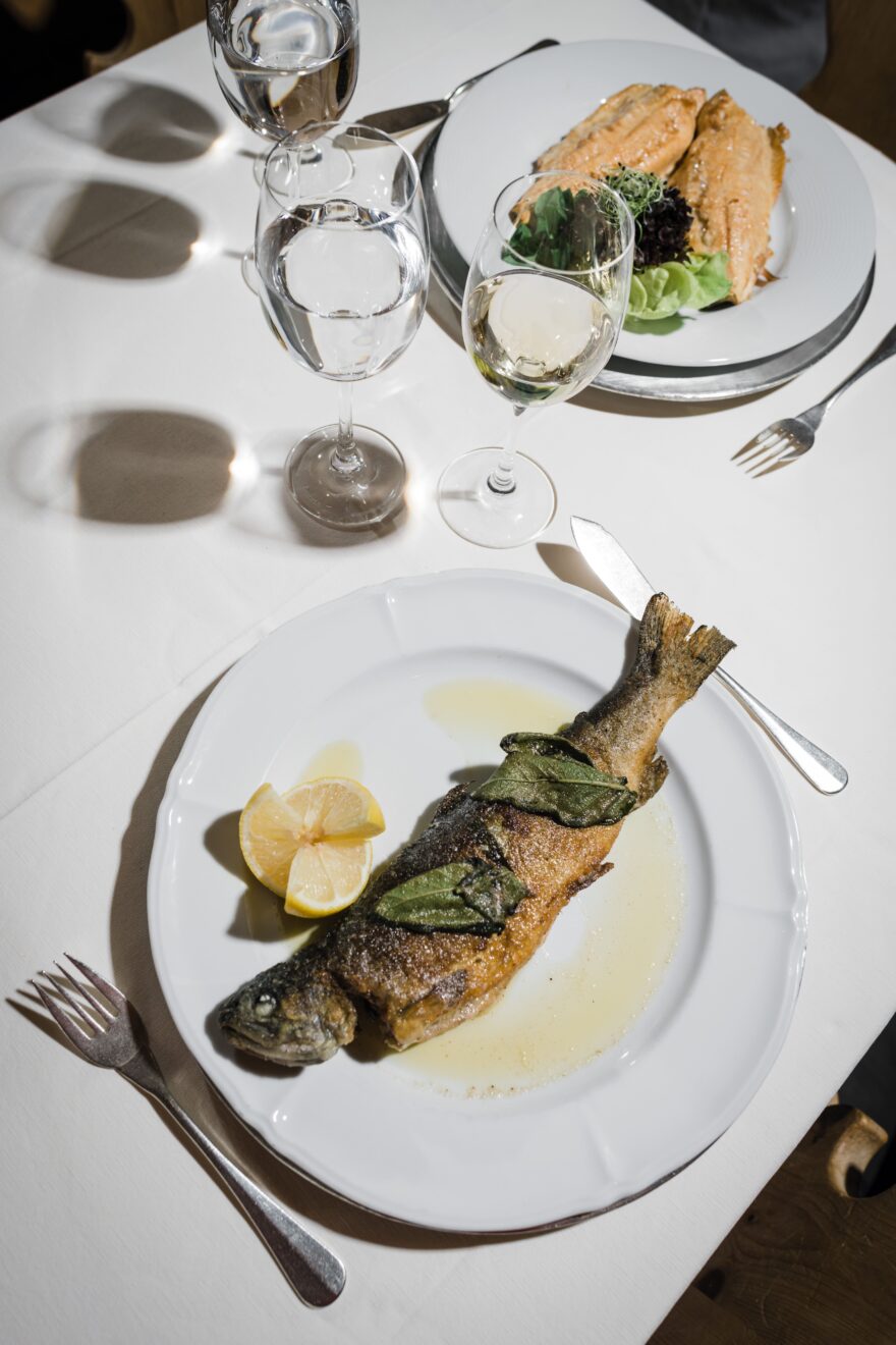Plaun da Lej, rybí restaurace Murtaroel. Foto: Switzerland Tourism