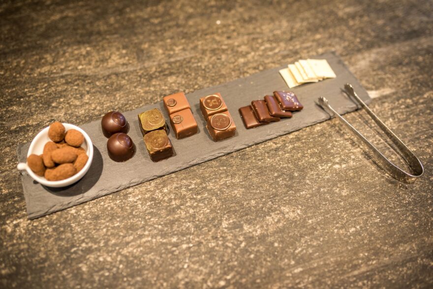 Čokoládové umění v Max Chocolatier v Lucernu. Foto: Andre Meier