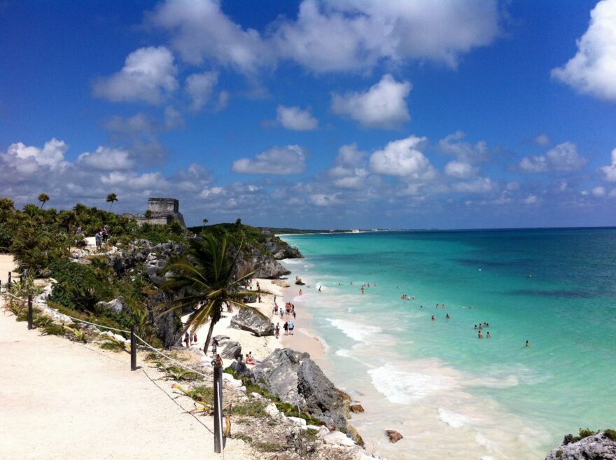 Pobřeží Tulumu. Foto: Šárka Morávková