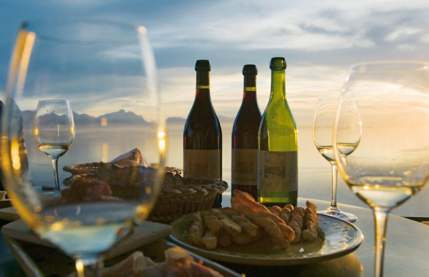 Ochutnávka vína ve Vilette u ženevskéo jezera. Foto: Hans-Peter Siffert.
