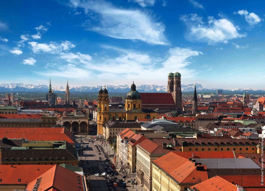 Mnichovské alpské panorama. Foto: Germany Travel