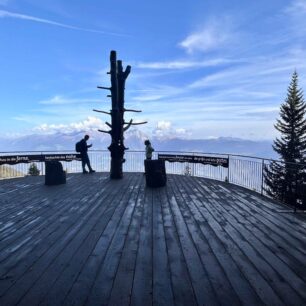 Vyhlídka Schöne Aussicht s vyhledem na Dolomity