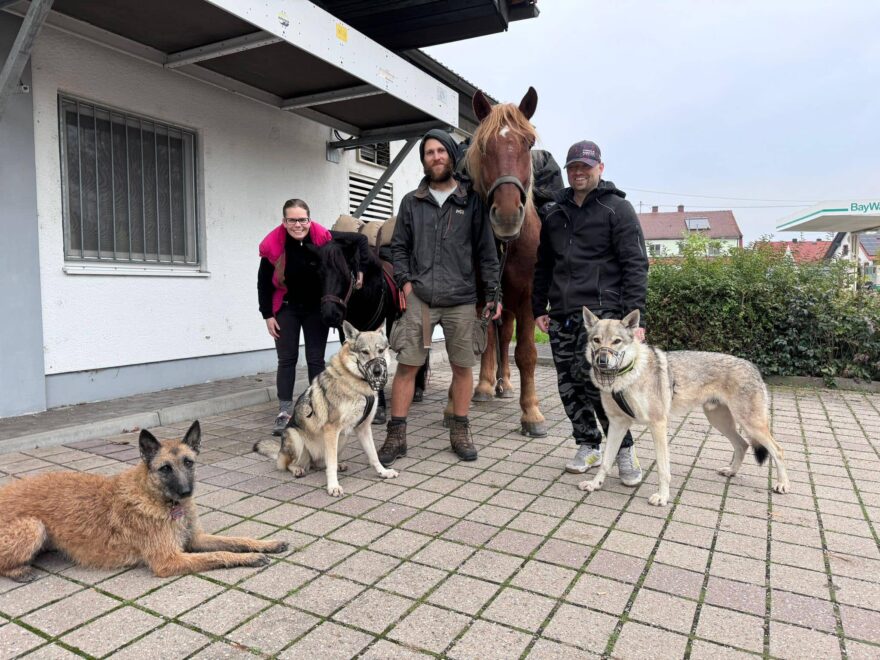 Další milé setkání po cestě.