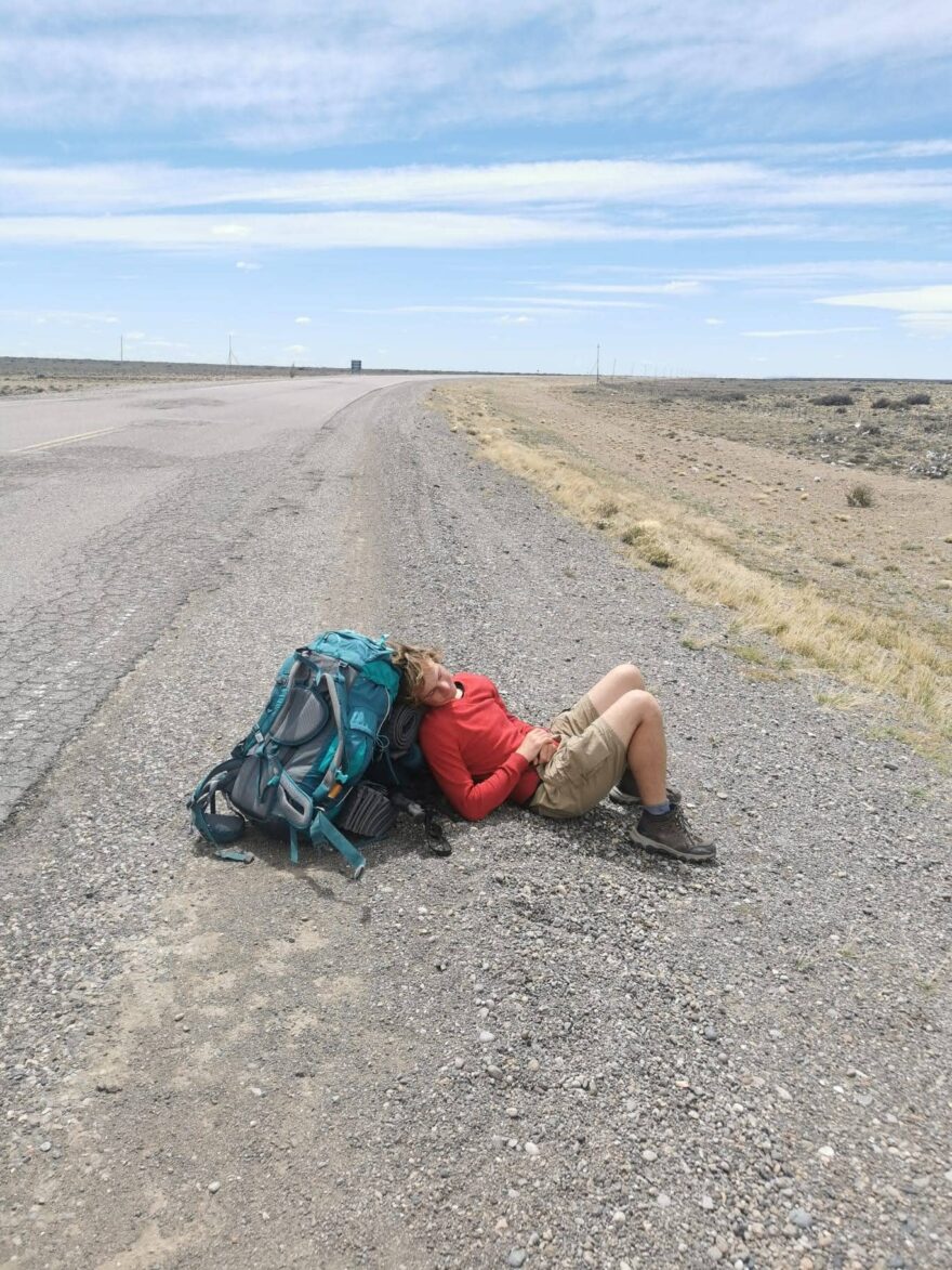 Šlofík uprostřed ničeho, Patagonie.