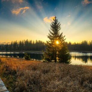 Západ slunce v Harzu © AdobeStock/Stefan Kaulbarsch