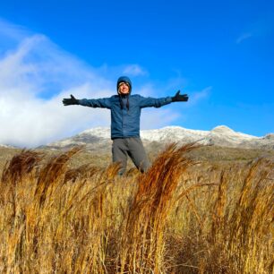 Při cestě od Pacifiku k Atlantiku, pod sopkou v centrální Argentině