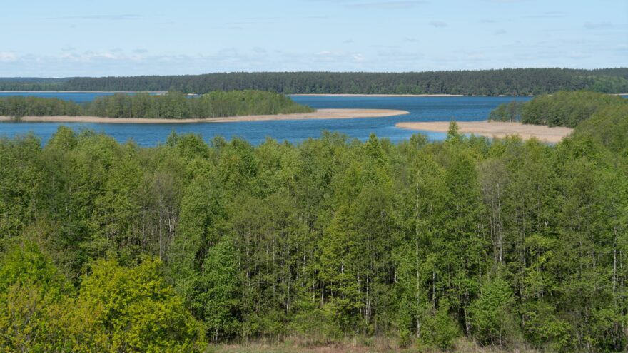 Výhled do jezerní krajiny