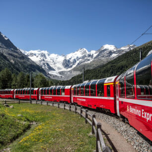 Morteratsch, Bernina Express © Rhätische Bahn / Christoph Benz