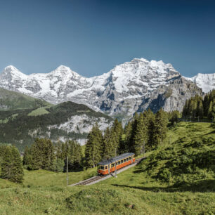 Mürren, Grütschalp Bahn. Foto: Jungfrau Region Tourismus