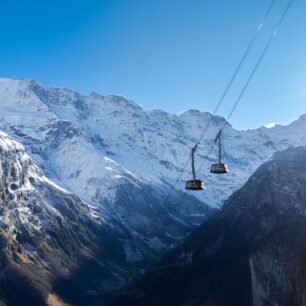 Nejstrmější lanovka světa © Schilthorn Cableway Ltd.