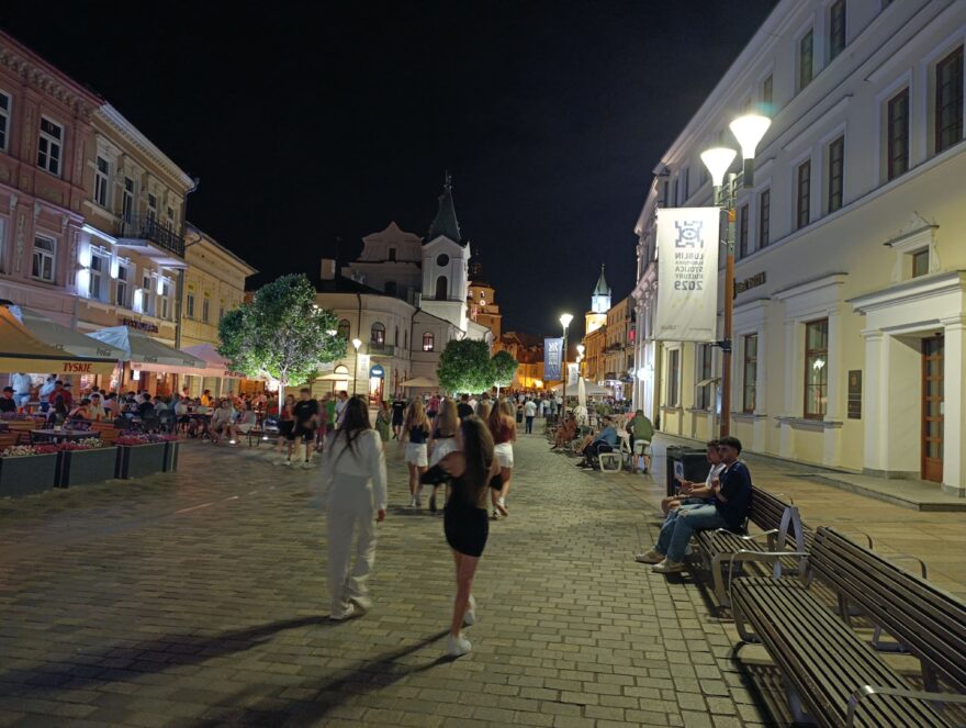 Atmosféra nočního Lublinu
